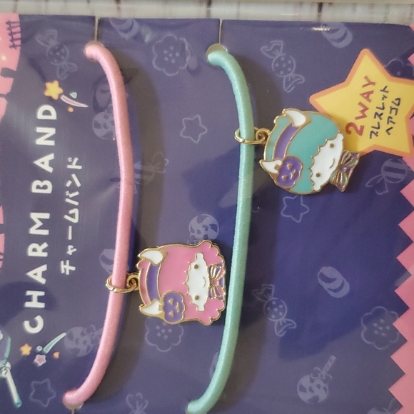 🆕️ CUTE SANRIO CHARM BAND BUNDLE (MY MELODY, KUROMI, LITTLE TWIN STARS) - Picture 3 of 5